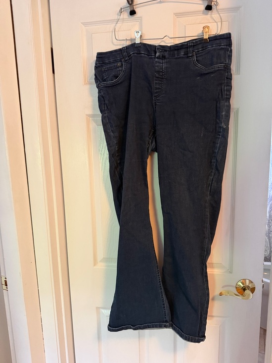 Denim&Co Denim - Denim&Co Black Flare Wide-Leg Jeans